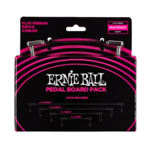Ernie Ball FLAT RIBBON PATCH KÁBEL Multipakk Black
