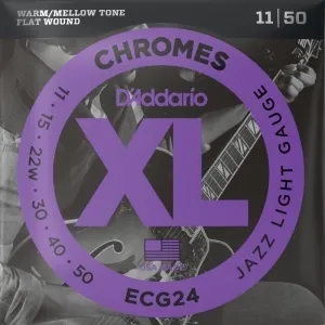 Daddario ECG24 Chromes Flat Wound 11-50 elektromos gitárhúr