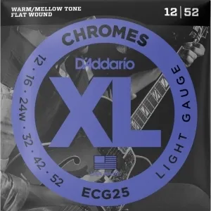 Daddario ECG25 Chromes Flat Wound 12-52 elektromos gitárhúr