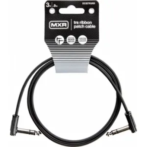 Dunlop MXR DCISTR3RR Ribbon TRS Cable Fekete 0,9 m Pipa - Pipa