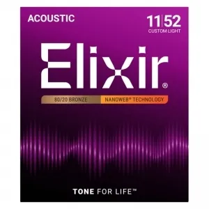 Elixir 11027 80/20 Bronze NanoWeb 11-52 Custom Light