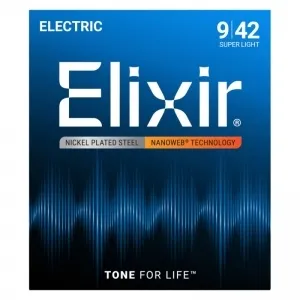 Elixir 12002 Nanoweb Super Light 009-042