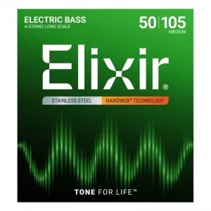 Elixir 14702 NanoWeb Stainless Steel 50-105 Medium