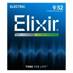 Elixir OptiWeb 19007 9-52 7-String Super Light