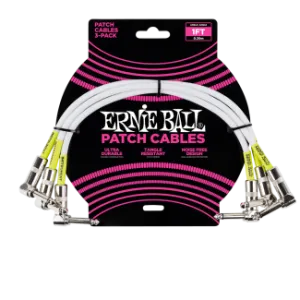 Ernie Ball Ernie Ball Patch Kábel 30cm Fehér