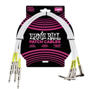 Ernie Ball Ernie Ball Patch Kábel 46cm Fehér