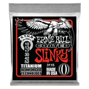 Ernie Ball Coated - Titanium RPS Skinny Top Heavy Bottom Slinky 10-52