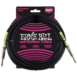 Ernie Ball ERNIE BALL PVC HANGSZERKÁBEL 6M EGYENES