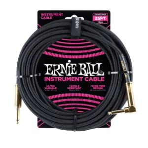 Ernie Ball Ernie Ball Szövetkábel Fekete