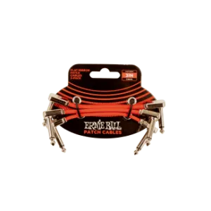 Ernie Ball FLAT RIBBON PATCH KÁBEL 7.5 CM 3 PACK RED