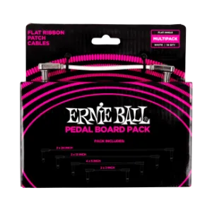 Ernie Ball FLAT RIBBON PATCH KÁBEL Multipakk White