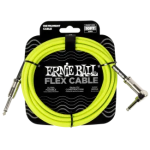 Ernie Ball Flex Cable Angled Green