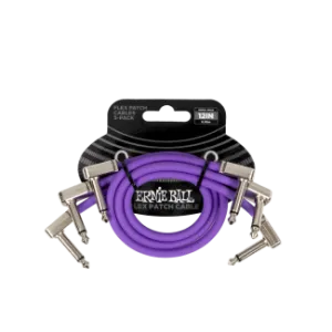 Ernie Ball Flex Patch Kábel 30cm 3 Pack Purple