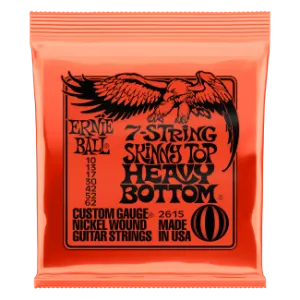 Ernie Ball Nickel Wound 7 Skinny Top Heavy Bottom Slinky 10-62