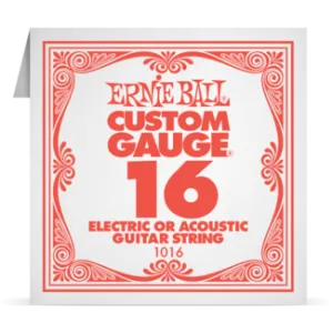 Ernie Ball Single Plain Steel 016