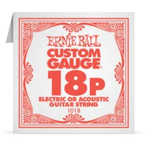 Ernie Ball Single Plain Steel 018