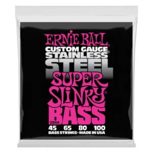 Ernie Ball Stainless Steel Super Slinky Bass 45-100