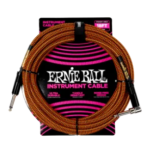 ERNIE BALL SZÖVETKÁBEL PUMPKIN PIE ANGLE 5,5M