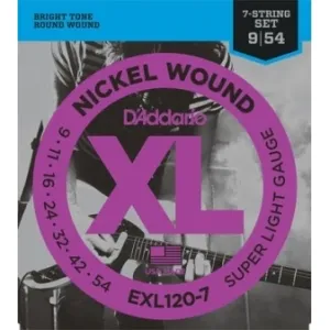 Daddario EXL120-7 Nickel 9/54