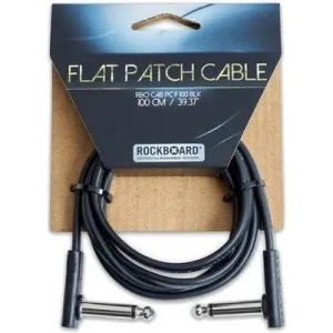 RockBoard Flat Patch Cable Fekete 100 cm Pipa - Pipa