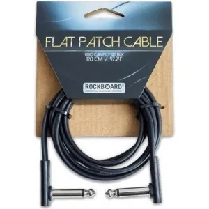 RockBoard Flat Patch Cable Fekete 120 cm Pipa - Pipa