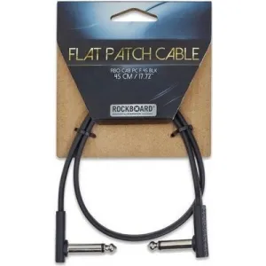 RockBoard Flat Patch Cable Fekete 45 cm Pipa - Pipa