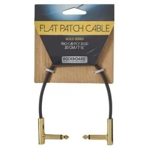 RockBoard Flat Patch Cable Gold Arany 20 cm Pipa - Pipa