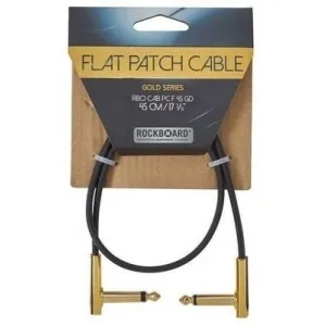 RockBoard Flat Patch Cable Gold Arany 45 cm Pipa - Pipa
