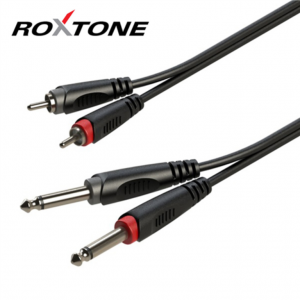 Roxtone RACC150L1 2x6,3 Jack - 2xRCA kábel 1m