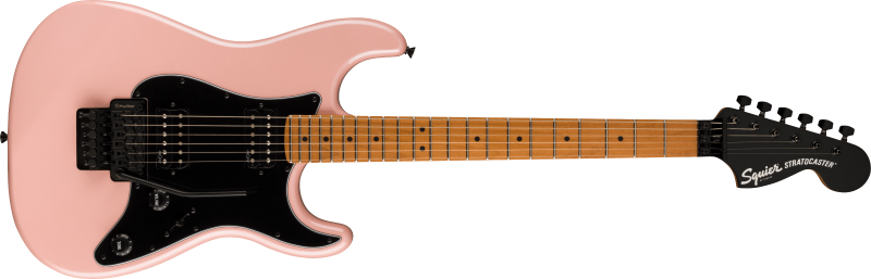 Squier Contemporary Stratocaster HH FR Black Pickguard Shell Pink Pearl